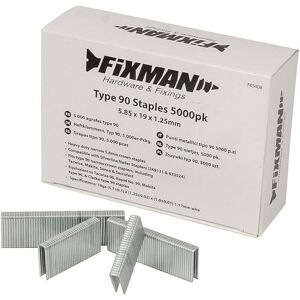 Fixman 5000 AGRAFES TYPE 90 - 5,85 x 19 x 1,25 mm - Publicité
