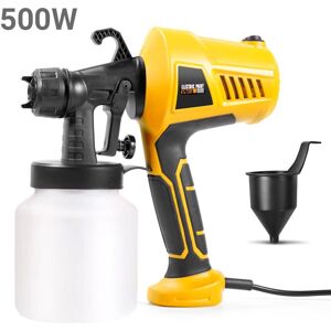 TOMTOP JMS Pulvérisateur de peinture 500W, pistolet pulvérisateur électrique Portable, aérographe détachable, outil de pulvérisation de peinture avec 800ml - Publicité