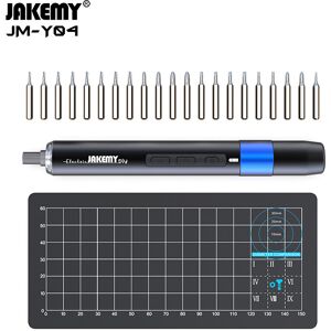 Ensemble de tournevis électriques multimode JM-Y04 Mini 21 pièces CRV Bits 395RPM Couple 4 lumières LED Outils de répara