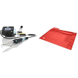 Weller Professional WE 1010 (T0053298699) Station de Soudage Numérique à 1 Canal & WLACCWSM2-02 Tapis De Soudure Antiglisse En Silicone Avec Règle, Compartiments Individuels Et Quatre Zones - Publicité