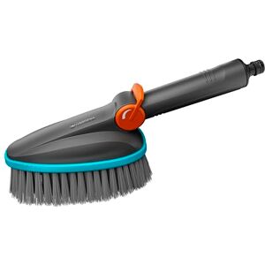 GARDENA Cleansystem Brosse de Lavage à Main M Souple réglable : Brosse de Nettoyage avec raccord de Tuyau, Petites Zones sensibles, Utilisation d'une Seule Main, avec débit réglable (18842-20) - Publicité