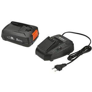 Gardena Starter kit P4A PBA 18V/45 2,5 Ah + AL 1830 CV : Le starter kit comprend le chargeur rapide AL 1830 CV de  et une batterie PBA 18V/45 de 2,5 Ah POWER FOR ALL de  (14906-20) - Publicité