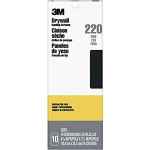 3M Pro-Pak 99436 Écrans de ponçage pour cloison sèche Grain 220 Noir 4-3/16" x 11-1/4 - Publicité