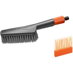 GARDENA Cleansystem Kit de lavage avec brosse à main S souple : brosse pour surfaces sensibles & recoins étroits, avec débit réglable, bâtonnets inclus pour un nettoyage efficace (18860-20) - Publicité