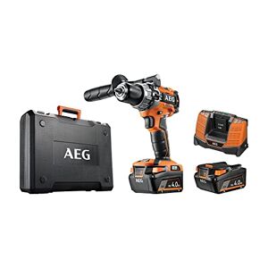 AEG Perceuse-visseuse à percussion compacte 18V BRUSHLESS, 65 Nm, 2 batt 4,0 Ah Pro lithium, chargeur, mandrin métal 13 mm, poignée additionnelle, en coffret - Publicité