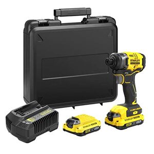 Stanley FATMAX Visseuse à Impacts Sans Fil 18V Lithium Ion Moteur Brushless 170 Nm 3500 cps/mn Avec 1 Mallette 2 Batteries 2Ah 1 Chargeur Gamme FATMAX V20 SFMCF810D2K-QW - Publicité