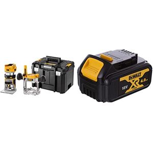 DeWalt DCW604NT fraise combinée sans fil (fraise supérieure et de bord) & Batterie XR 18V 4 Ah Li-Ion DCB182-XJ Compatible Avec Tous Les Outils XR 18V Bricolage et Jardin - Publicité