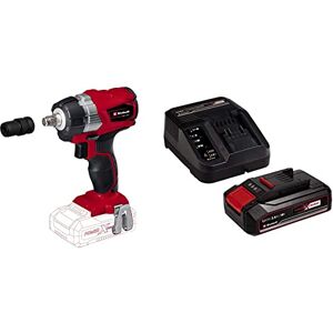 Einhell Professional Boulonneuse sans fil TE-CW 18 Li BL Solo Power X-Change (Couple maximum 215 Nm, changement de pneus, batterie puissante, avec LED) avec Chargeur et Batterie 2,5Ah - Publicité