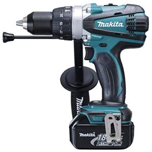 Makita Perceuse à percussion 18V LXT (2x5.0 Ah) en MAKPAC  DHP458RTJ - Publicité