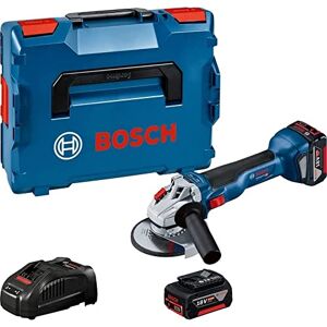 Bosch 18V System meuleuse angulaire sans-fil GWS 18V-10 (diamètre de disque 125 mm, avec 2 batteries de 0 Ah + chargeur GAL 1880, dans L-BOXX 136) - Publicité