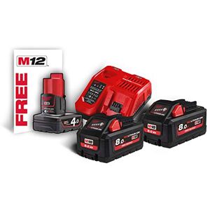 Milwaukee Kit NRG M18™ REDLITHIUM™-ION HIGH OUTPUT™ 8.0Ah M18HNRG-802 - Publicité