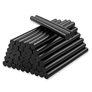 SZXMDKH Bâtons de colle thermofusible noirs, bâtons de pistolet à colle chaude pour artisanat fait main bricolage projet de bureau à domicile Art artisanat Fix et réparations 50 pièces, 7 mm x 10 cm - Publicité