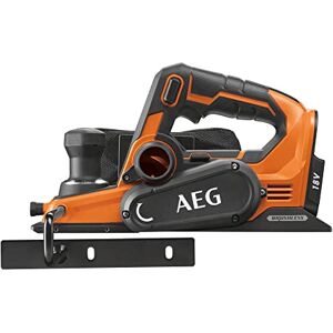 AEG Rabot Électrique 18V Brushless (Sans Batterie) Lame de Coupe Inversable 82mm avec Profondeur Réglable jusqu'à 2mm Grand Confort de Travail Livré avec 1 Sac de Ramassage BHO18BL-0 - Publicité