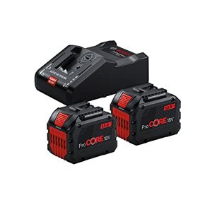 Bosch 18V System Set de batteries (2x batteries ProCORE18V 12.0Ah + chargeur rapide GAL 18V-160 C + module Connectivity GCY 42, dans boîte carton) - Publicité