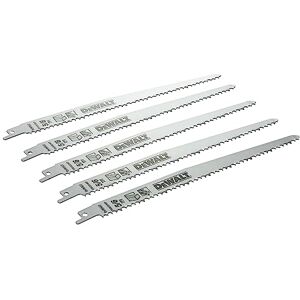 DeWalt DT2352-QZ Lame pour Scies Sabre Bois, Argent, 240 mm, Set de 5 Pièces - Publicité