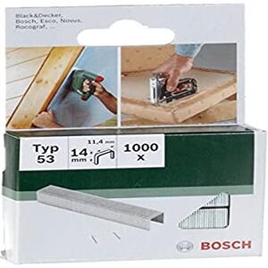 Bosch Accessories 2609255823 Agrafe 11,4 x 0,74 x 14 mm Type 53 Lot de 1000 - Publicité