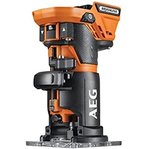 AEG Affleureuse 18V BRUSHLESS, 20000 à 30000 tr/min, diamètre des pinces de serrage 6 mm, (sans batt. ni chargeur) BOF18BL2-0 - Publicité