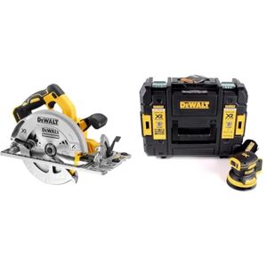 DeWalt circulaire XR 18V BL sans batterie ni chargeur 184mm & Ponceuse Excentrique XR 18V 125mm Brushless Appareil Électrique Sans Fil Régulateur de Vitesse Prise en Main Antidérapante - Publicité