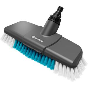 GARDENA Cleansystem Brosse à Manche Dure : Brosse pour Le Nettoyage intensif des Surfaces Peu sensibles, Poils de différentes Longueurs, raccord au Manche Cleansystem, Grandes Surfaces (18816-20) - Publicité