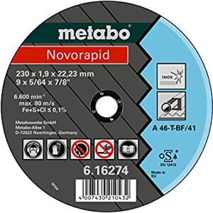 Metabo Novo Rapid Stainless Steel 115 x 1.0 x 22.23 616270000 - Publicité