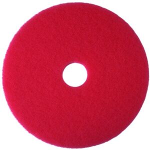 3M 3 m Rouge Buffer Pad 5100, mémoire tampon de sol, utilisation de la machine (cas de 5), 12", Red, 5 - Publicité