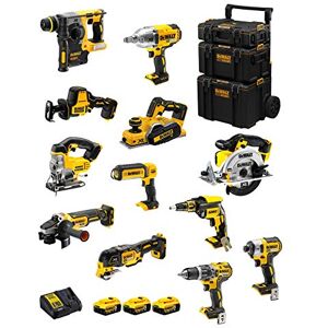 DeWalt Kit DWK1202 (DCD796 + DCH273 + DCG405 + DCF887 + DCF889H + DCS331 + DCS391 + DCS355 + DCP580 + DCS369 + DCL050 + DCF620 + 3 Batteries de 5,0 Ah + Chargeur + Caddy 3en1) - Publicité