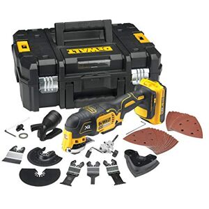 DeWalt Multi-Cutter Brushless XR 18V DCS355D2-QW Multi-Cutter sans Fil en Coffret avec 2 Batteries, Chargeur et 32 Accessoires Outil Idéal pour Découpe et Ponçage 20000 orb/min Argenté - Publicité