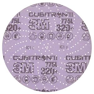 3M Xtract Cubitron II Disque film ponçage propre 775L, 152 mm, 320+, 50 Disques par paquet - Publicité