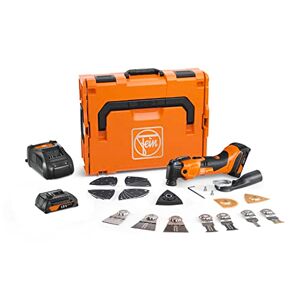 Fein Multimaster sans fil AMM 500 Plus Top 2.0 Ah AS, plus de 30 accessoires Pour scier le bois et le métal, poncer déposer des carreaux et bien plus, 2 batterie 18V/2Ah et chargeur rapide GAL 1880 CV - Publicité