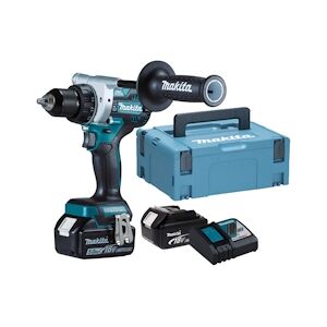 Makita Perceuse Visseuse 18v + 2 Batteries 5ah + Chargeur Rapide + Coffret Makpac Makita Ddf486rtj