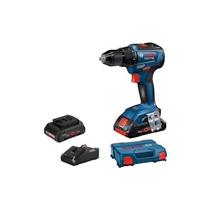 Bosch Perceuse Visseuse 18v Gsr 18v 55 + 2 Batteries Procore 4ah + Chargeur + Coffret L Case Bosch 0615990l4c