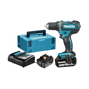 Makita Perceuse Visseuse 18v + 2 Batteries 4ah + Chargeur + Coffret Makpac Makita Ddf482rmj