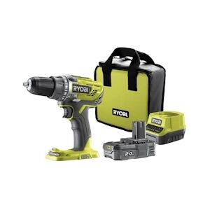 Perceuse-visseuse sans fil 18V 50Nm Mandrin 13mm + 1 batterie 2,0Ah + chargeur rapide 2,0Ah + sac de transport R18DD3-120S RYOBI