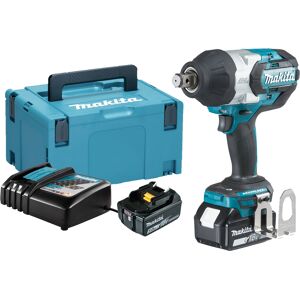 Boulonneuse à chocs 18V + 2 batteries 5 Ah + chargeur + coffret MAKPAC - MAKITA - DTW1001RTJ - Publicité