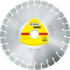 Klingspor Disques à tronçonner diamantés DT 600 U Supra 125x22,23 mm - KLINGSPOR - 322631