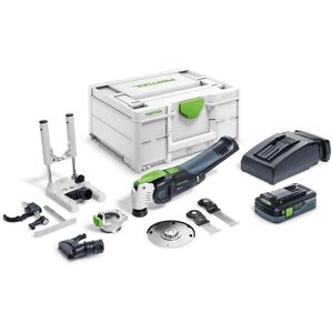 Festool Scie oscillante 18V OSC 18 HPC 4 EI-Set + batterie 4 Ah + chargeur + Systainer + accessoires - FESTOOL - 576593