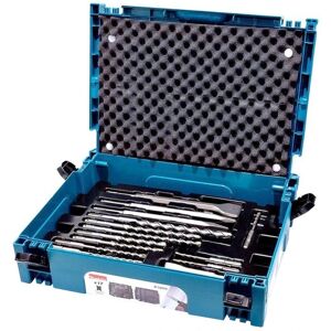 Makita Coffret MAKPAC SDS-Plus 12 forets et 5 outils burinage - MAKITA - B-52059