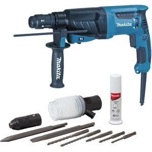 Perfo-burineur SDS Plus 800W avec accessoires + coffret - MAKITA - HR2630TX4 - Publicité