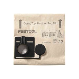 Festool Sac filtre pour aspirateur CT22 de 5 pièces - FESTOOL - 452970