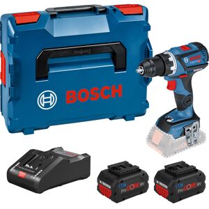 Bosch Kit perceuse-visseuse 18V GSR 18V-60 C + 2 batteries Procore 8Ah + chargeur + L-Boxx - BOSCH - 06019G110H