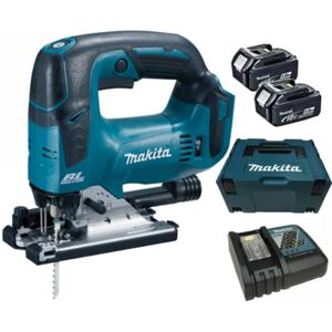 Makita Scie sauteuse 18V + 2 batteries 5Ah + chargeur + coffret Makpac - MAKITA - DJV182RTJ