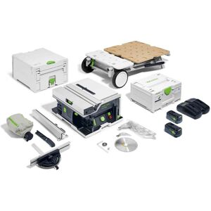 Festool Scie circulaire sur table 2x18V CSC SYS 50 EBI-Set + 2 batteries 5Ah + chargeur - FESTOOL - 577379