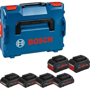 Bosch Pack de 6 batteries 4x4.0Ah + 2x8.0Ah + coffret L-BOXX - BOSCH - 1600A02A2T