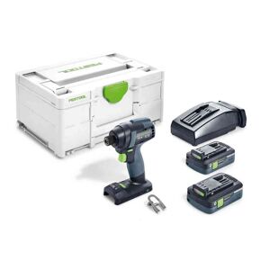 Festool Visseuse à chocs 18V TID 18 HPC 4,0 I-Plus + 2 batteries 4Ah + chargeur rapide + coffret SYSTAINER - FESTOOL - 576482