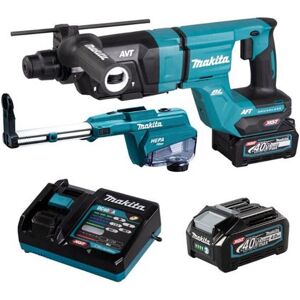 Non communiqué Perfo-burineur SDS+ 40V max 28 mm 2.9J MAKITA 2 batt.BL4040 + DX14 - HR007GM202 - Publicité