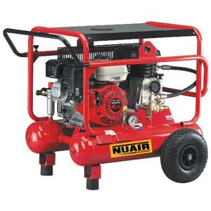 Nuair Compresseur à moteur thermique essence mobile 5,5CV 4kW 2x10L 10 bar WARRIOR 103-5.5S-HOND - Publicité