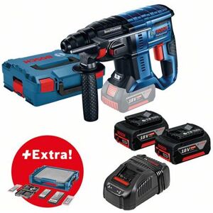 Set professional BOSCH Perforateur GBH 18 V-20 + 2 batteries 5,0 Ah dans L-BOXX + set d’accessoires 68 pièces dans i-BOXX + i-Rack - 0615990k26 - Publicité