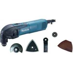 Makita - découpeur ponceur multifonctions 320w angle 3.2° + accessoires ? tm3000cx6 - Publicité