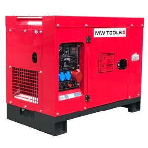 Mw Tools Groupe électrogène insonorisé diesel 8 kW 230V + 10kW 400V MW Tools