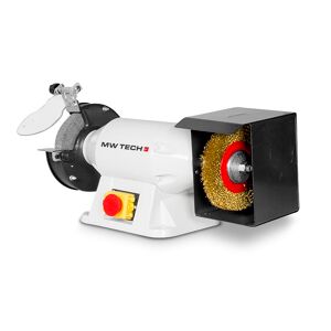 Mw-tech Touret à meuler brosse dia. 200 mm 2950 rpm 900 W 230V arbre 32 mm y compris meule et brosse MW-Tech